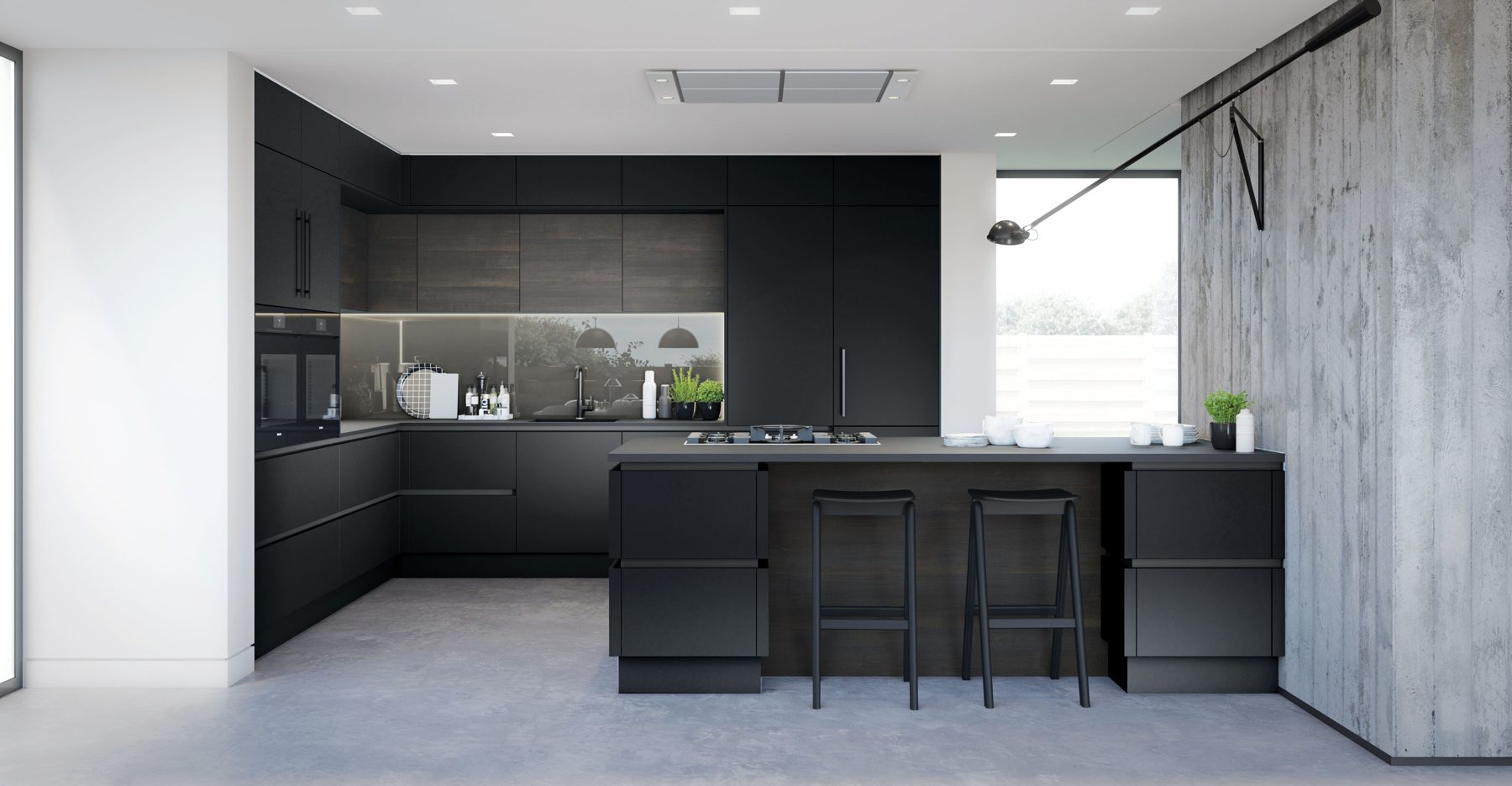Contemporary handleless kitchen by Limitless Kitchens & Furniture