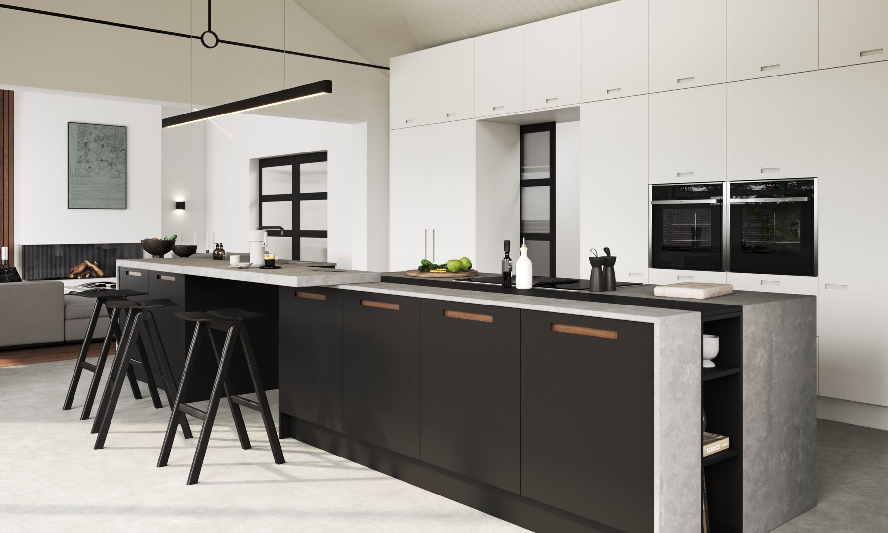 Contemporary handleless kitchen by Limitless Kitchens & Furniture