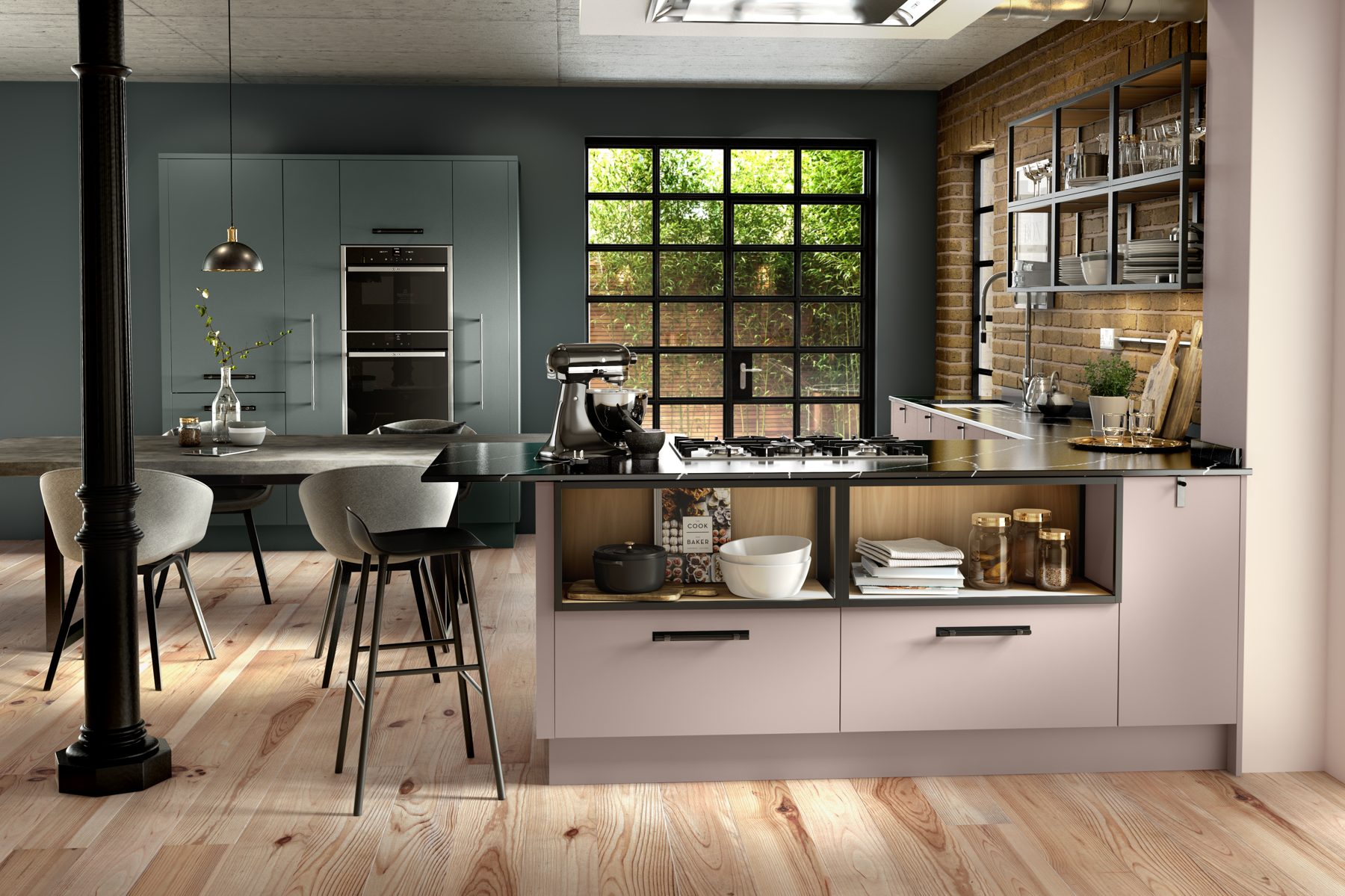 Contemporary handleless kitchen by Limitless Kitchens & Furniture