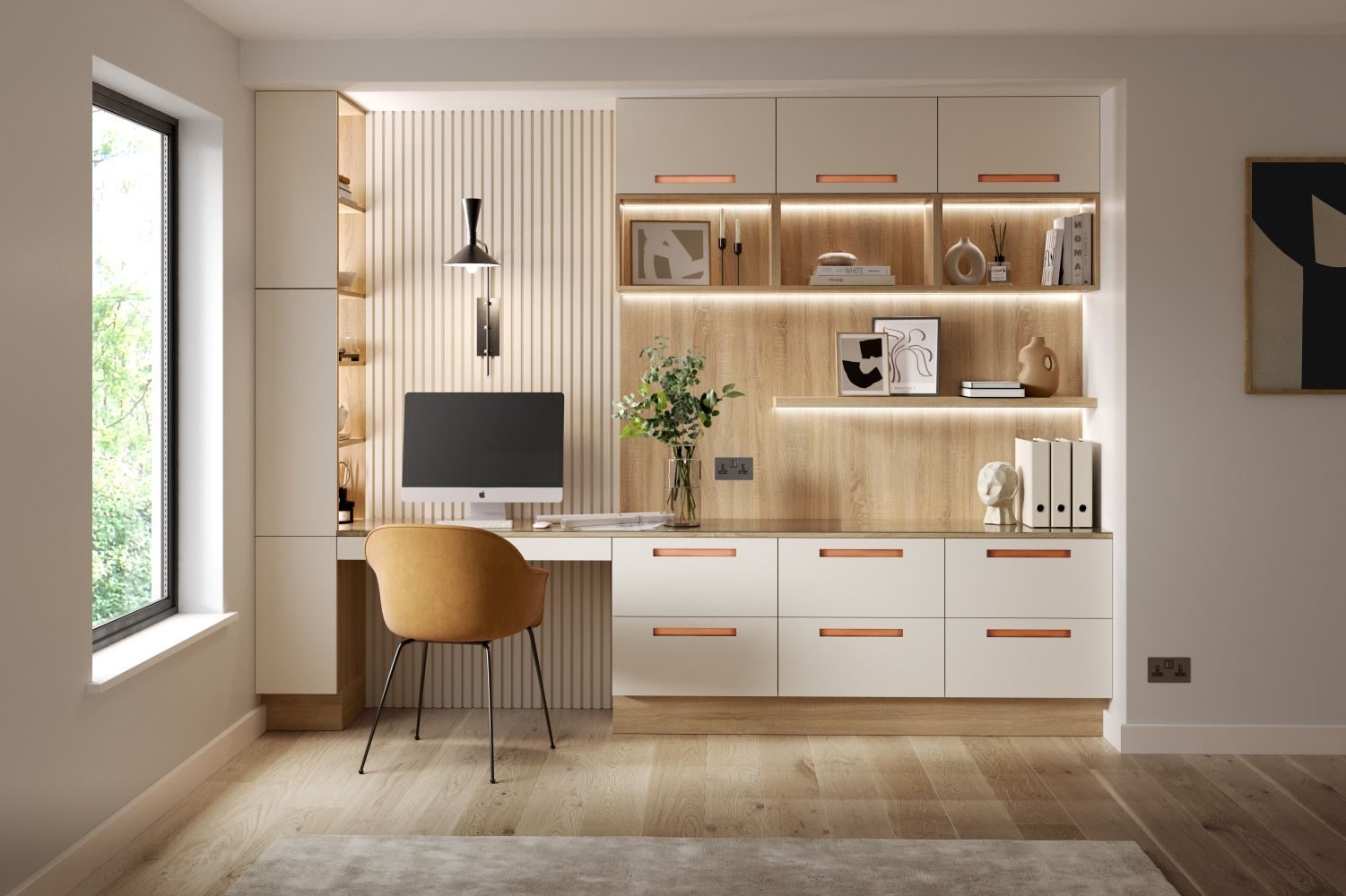 Fitted home office by Limitless Kitchens & Furniture