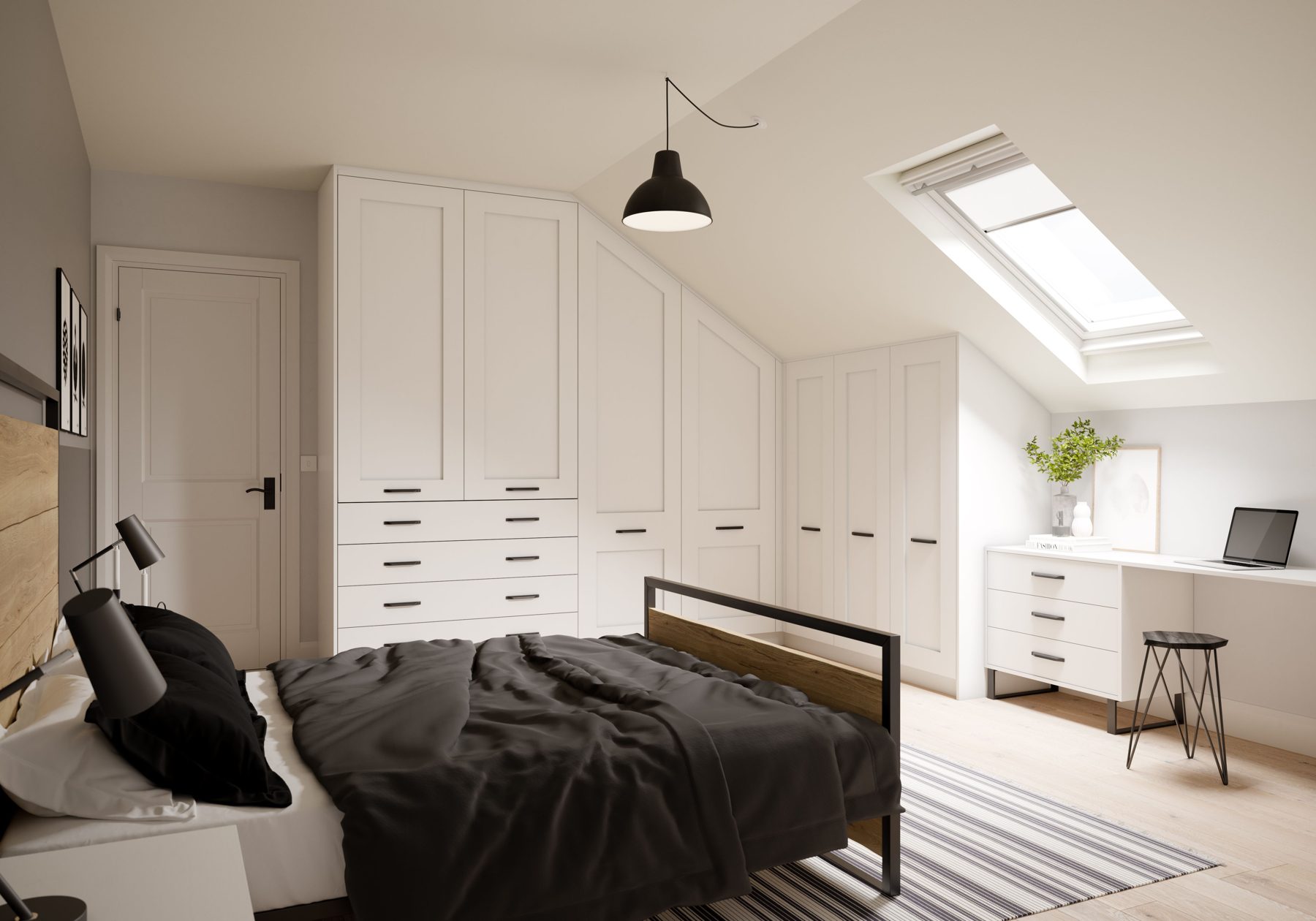 Fitted bedroom by Limitless Kitchens & Furniture