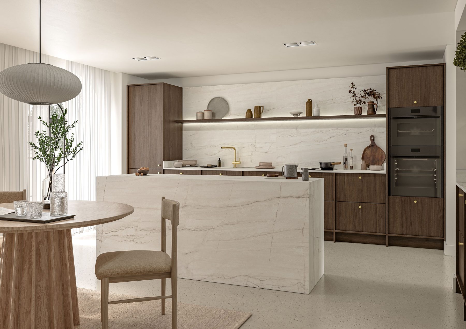 Contemporary handleless kitchen by Limitless Kitchens & Furniture